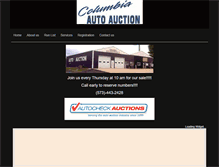 Tablet Screenshot of columbiaautoauction.biz